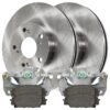 Front Brake Calipers Ceramic Pads Rotors Kit Driver and Passenger Side
