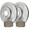 RSX Front Brake Rotors and Ceramic Pads Kit Driver and Passenger Side