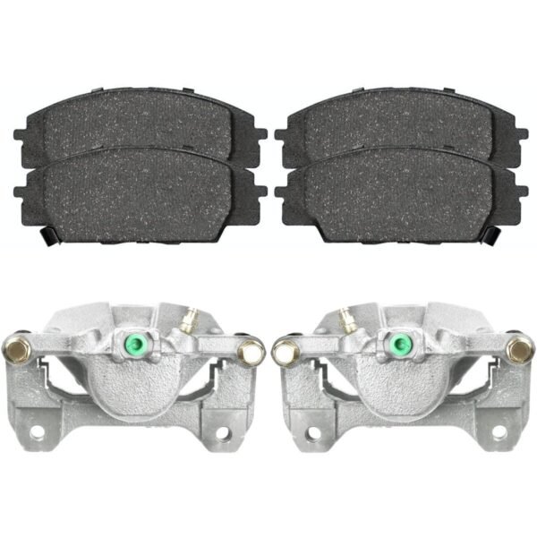 Front Brake Calipers and Ceramic Pads Kit Driver and Passenger Side