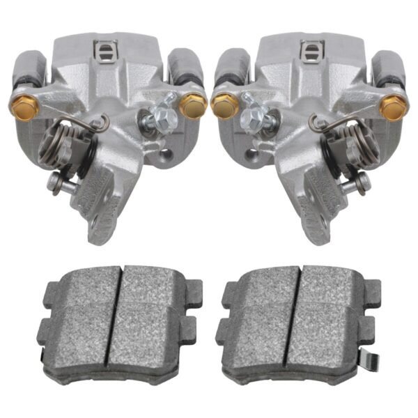 Rear Brake Calipers and Ceramic Pads Kit Driver and Passenger Side