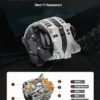 ASAPE 100A New Alternator Fit for 2009-2013 for Toyota Corolla 2009-2010 for Pontiac Vibe 2009-2010 for Toyota Matrix 1.8L, Replace OE 11385 11386 11577 210-0731 210-0699 104210-5490 104210-5491 - Image 5