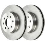 Front Brake Rotors and Ceramic Pads Kit Driver and Passenger Side