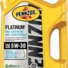 Pennzoil Platinum Full Synthetic 5W-30 Motor Oil (5L, Single)
