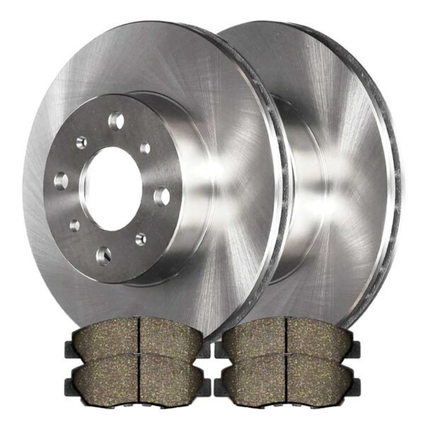 Front Brake Rotors and Performance Ceramic Pads Kit Driver and Passenger Side