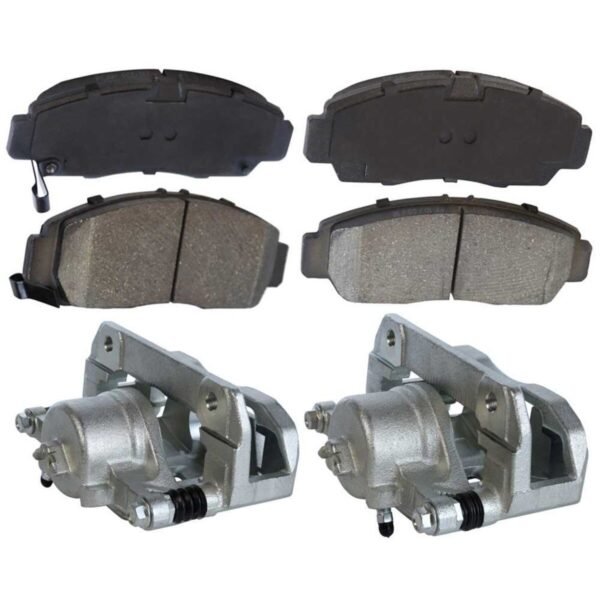 Front Brake Calipers and Performance Ceramic Pads Kit Driver and Passenger Side