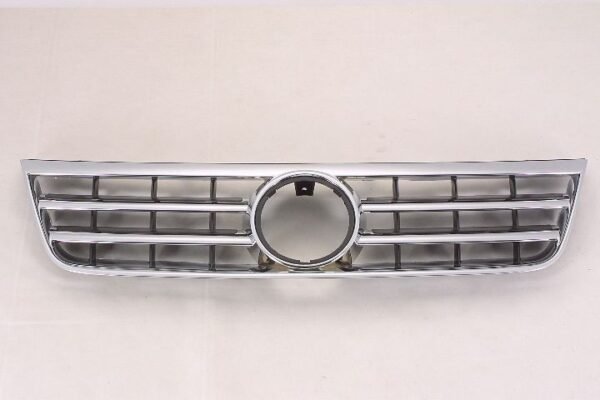 GRILLE SATIN-BLACK W/CHROME FRAME PLASTIC