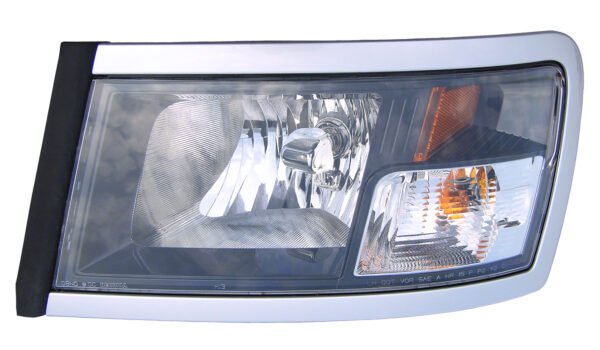 HEAD LAMP LH W/BLACK BEZEL